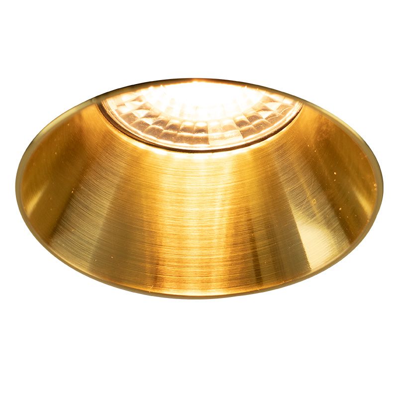 Aluminium trimless recessed downlight brass, Sanaz