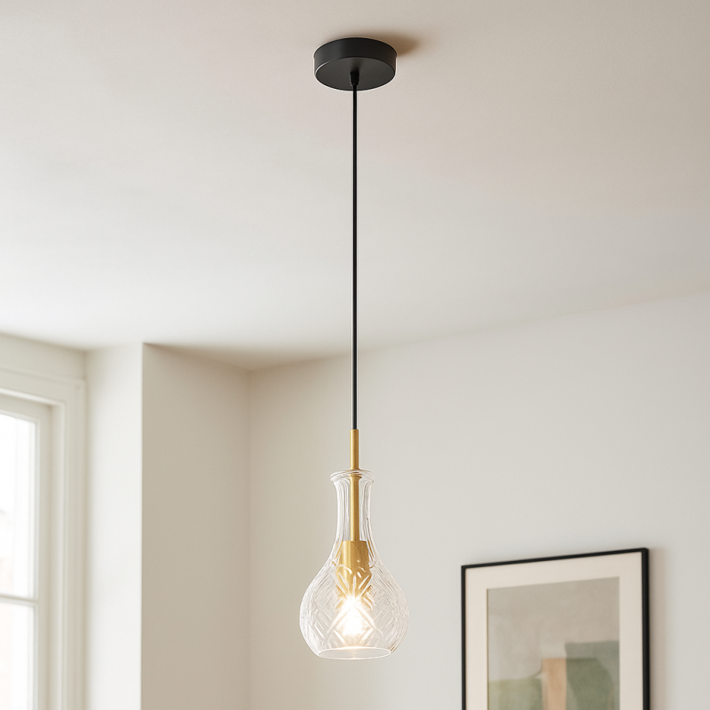 Design pendant light transparent, Danny
