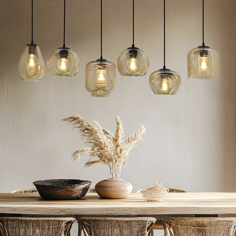 Modern pendant light amber, Caia Modern pendant light amber, Caia