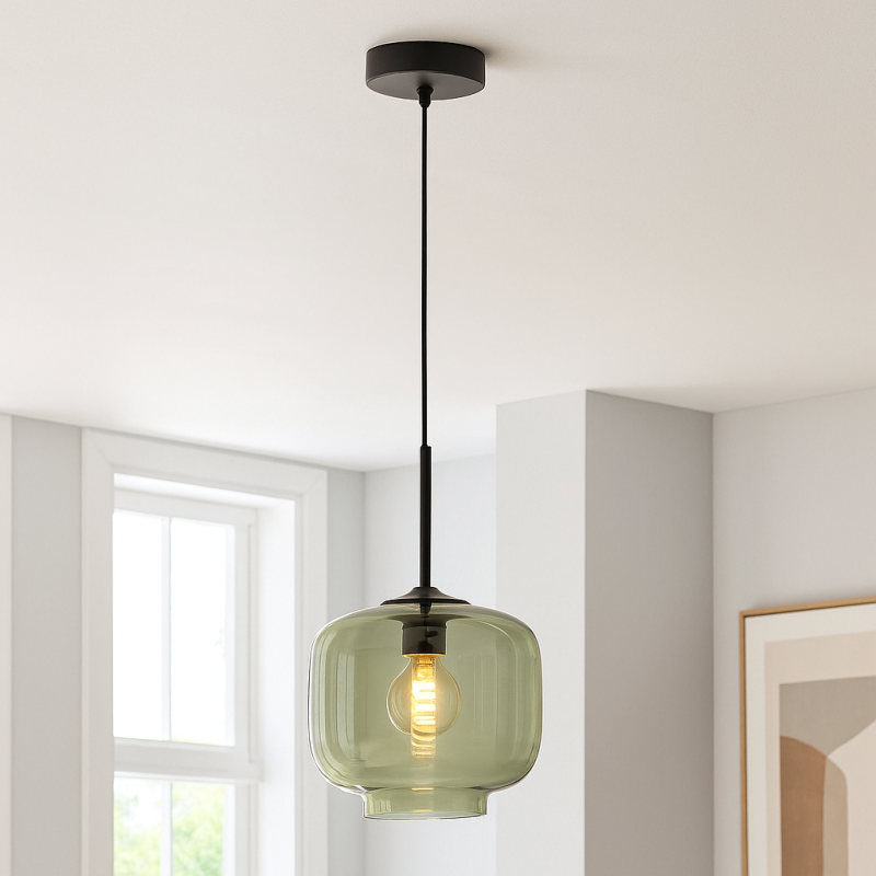 Retro pendant light green, Anniek