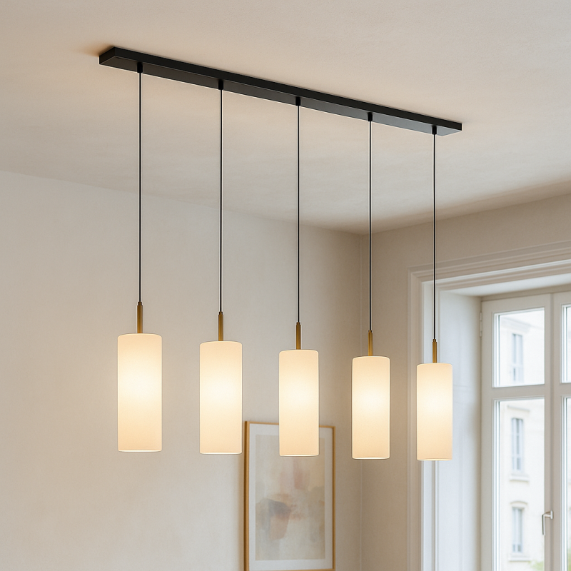 Modern pendant light white, Gaya