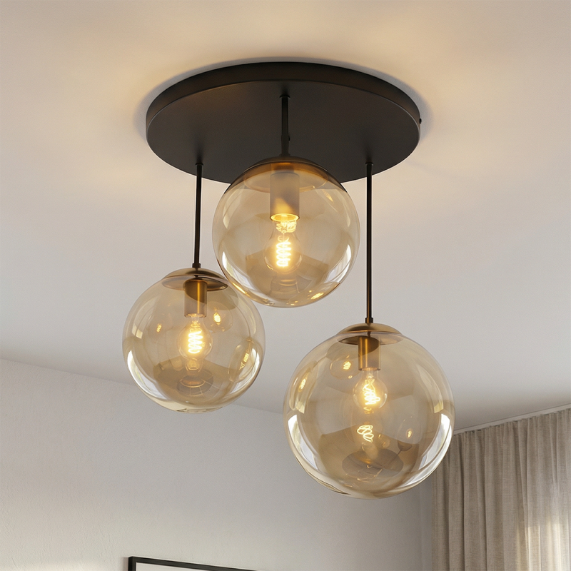 Design ceiling light amber, Dolf