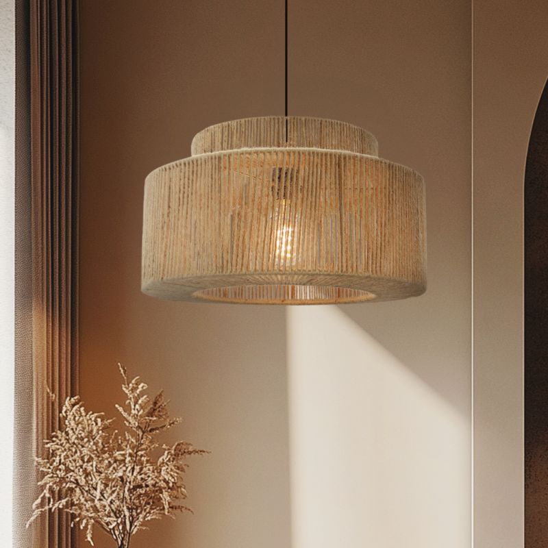 Rustic pendant light brown, Selena