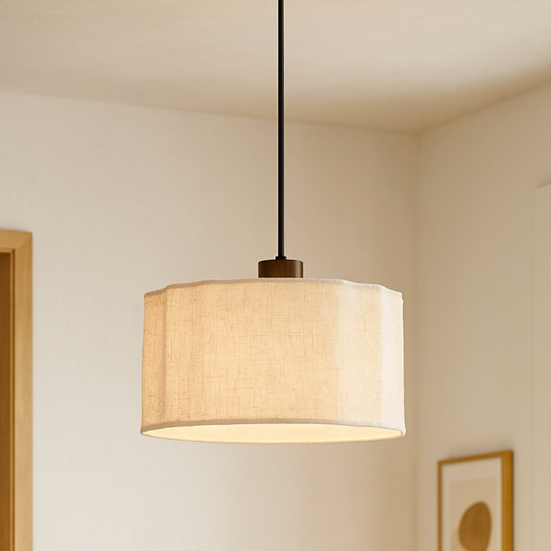 Rustic pendant light beige, Loulou