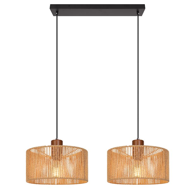 Rustic pendant light brown, Selena