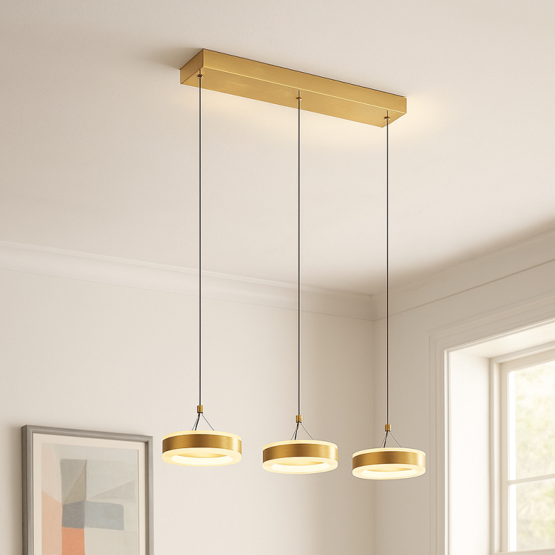 Design pendant light brass, Lava, 56W, 3000K LED Design pendant light brass, Lava, 56W, 3000K LED