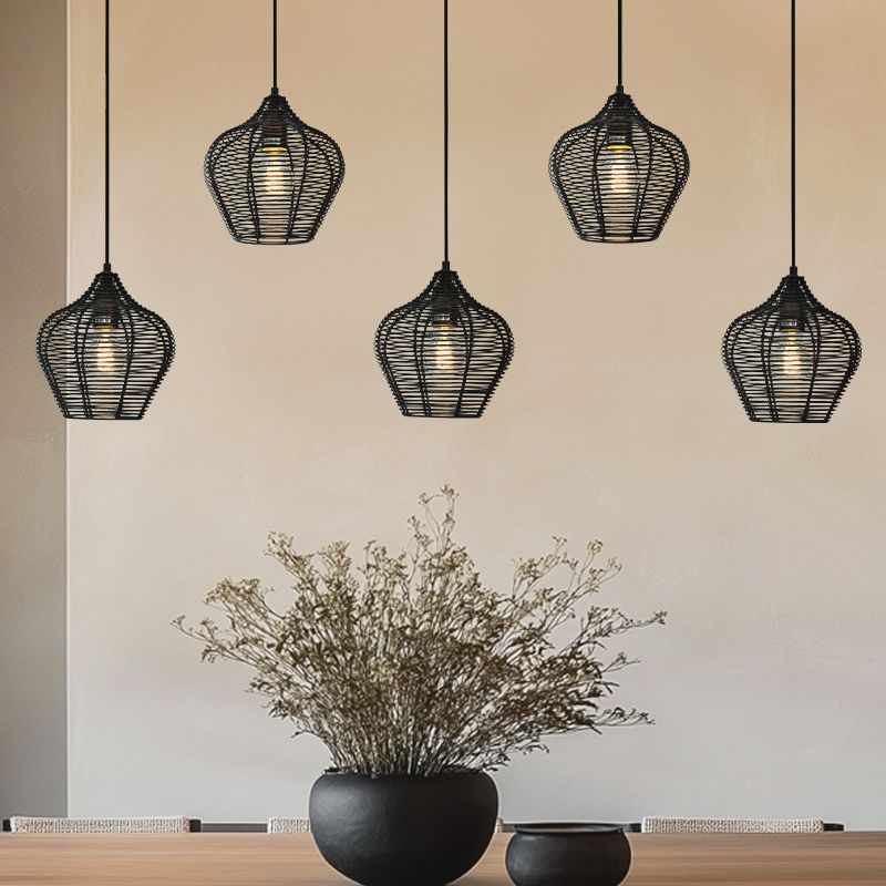 Industrial pendant light black, Pepita