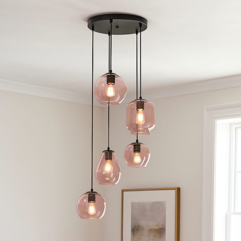 Modern pendant light pink, Caia Modern pendant light pink, Caia