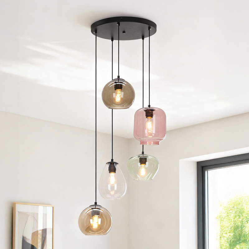 Modern pendant light multicolour, Caia