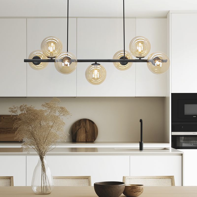 Design pendant light amber, Remo