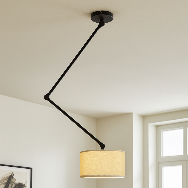 Modern ceiling light black, Timmy