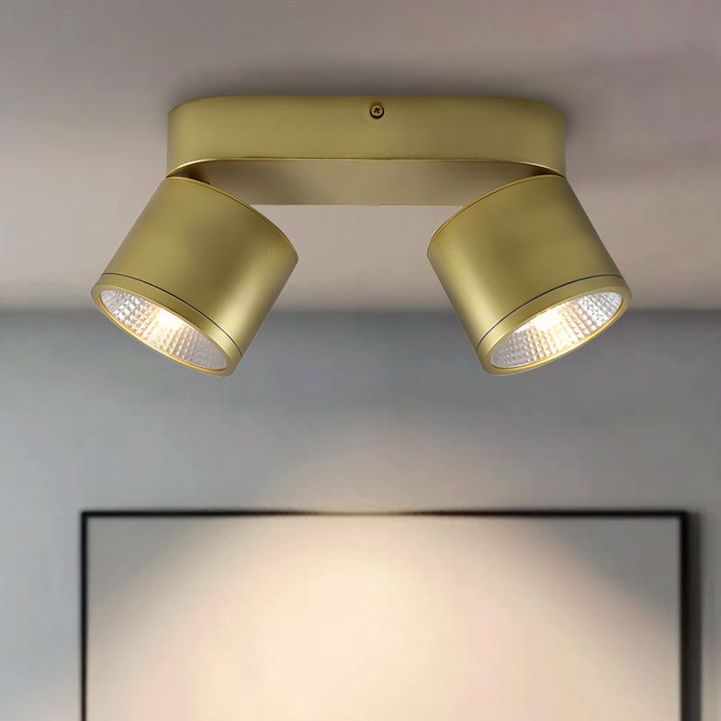 Modern ceiling spotlight brass, Thomas