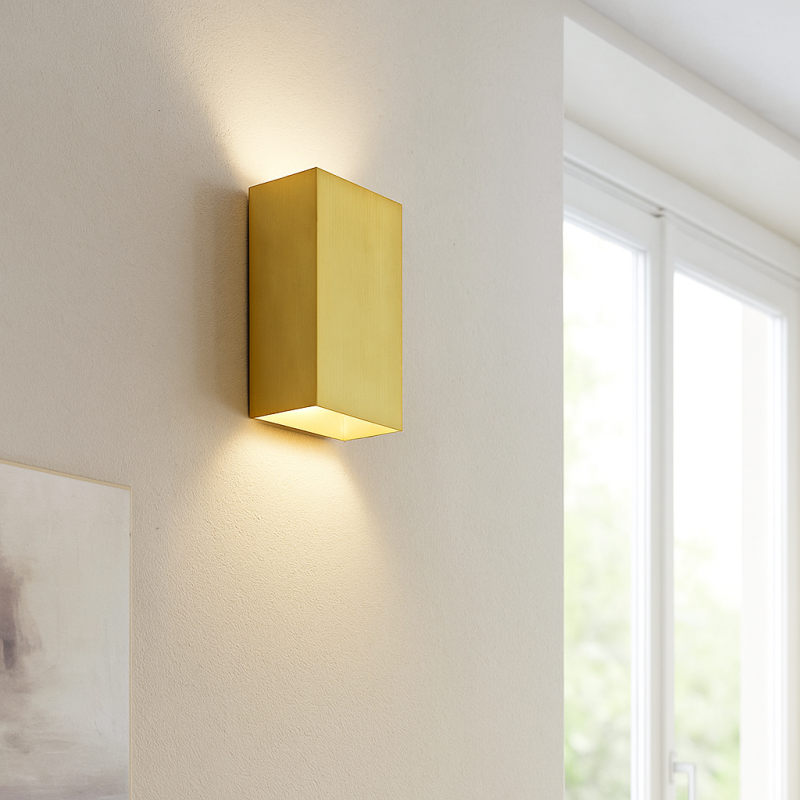 Modern wall light brass, Perry Modern wall light brass, Perry