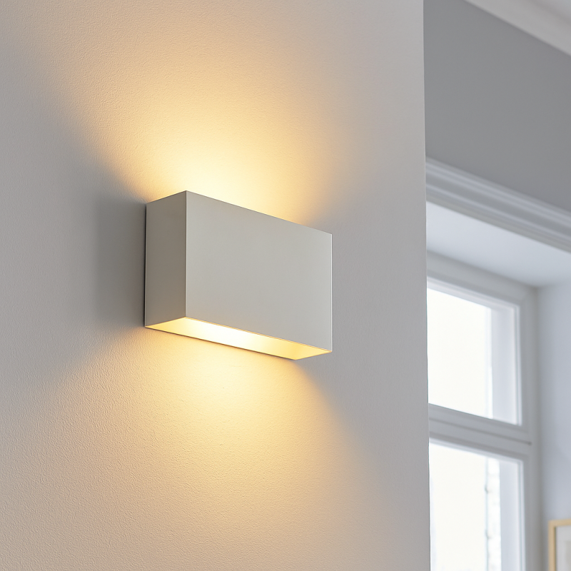 Modern wall light white, Perry