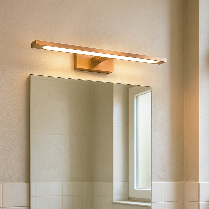 Modern bathroom wall light copper, Steffy, 6W, 2700K LED, IP44