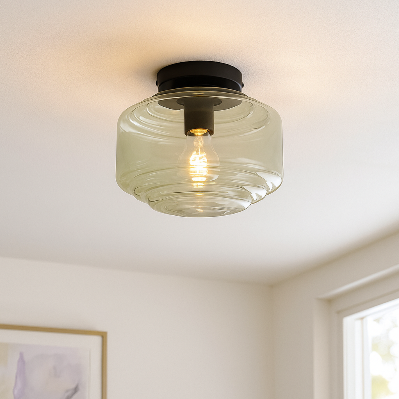 Design flush ceiling light green, Maret