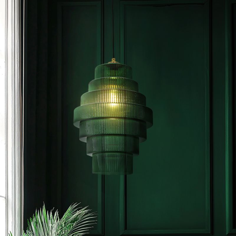Retro pendant light green, Paris
