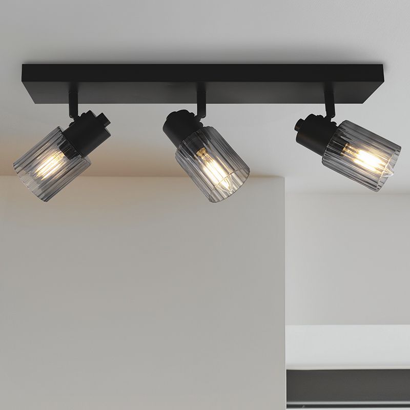 Retro ceiling spotlight grey, Omer