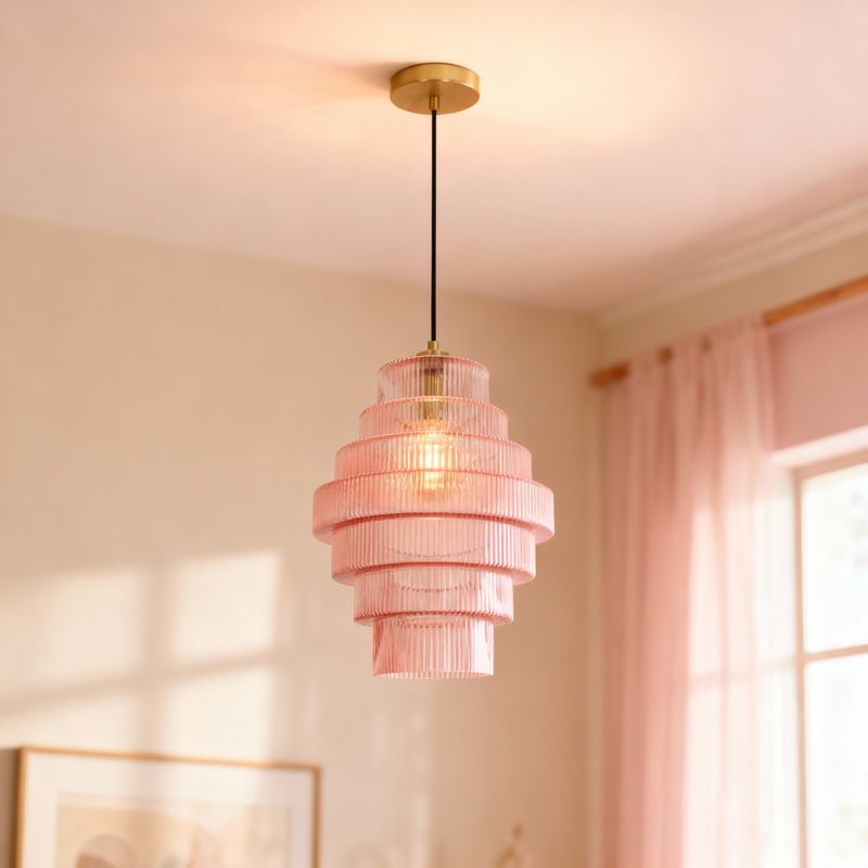 Retro pendant light pink, Paris