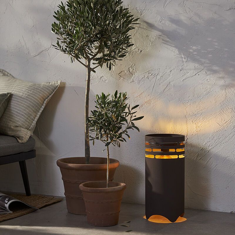 Plastic outdoor table lamp brown, Aidan, 0,3W, 3000K LED, IP44 Plastic outdoor table lamp brown, Aidan, 0,3W, 3000K LED, IP44