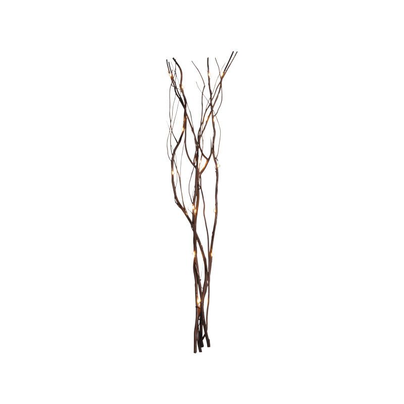 Brown willow branches with lighting, 60cm high, on battery Brown willow branches with lighting, 60cm high, on battery