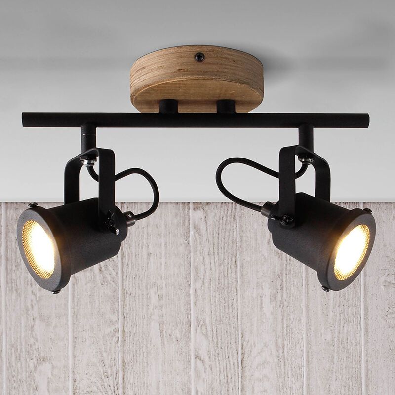 Wood ceiling spotlight brown, Jantina