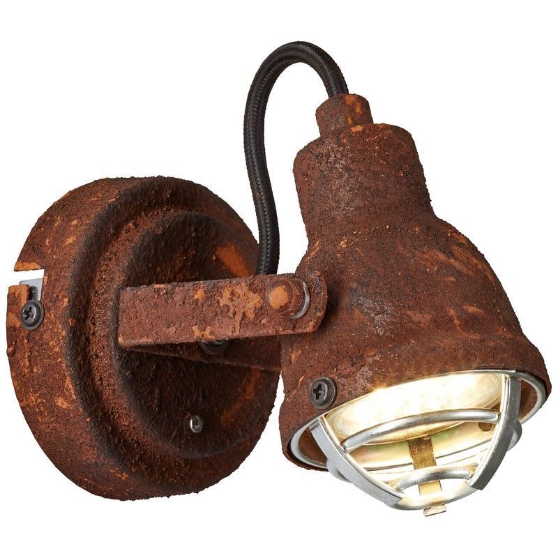 Industrial wall spotlight rust coloured, Abyga