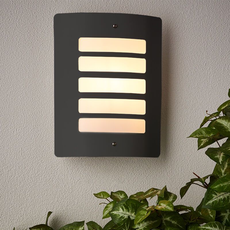 Metal outdoor light anthracite, Alea, IP44