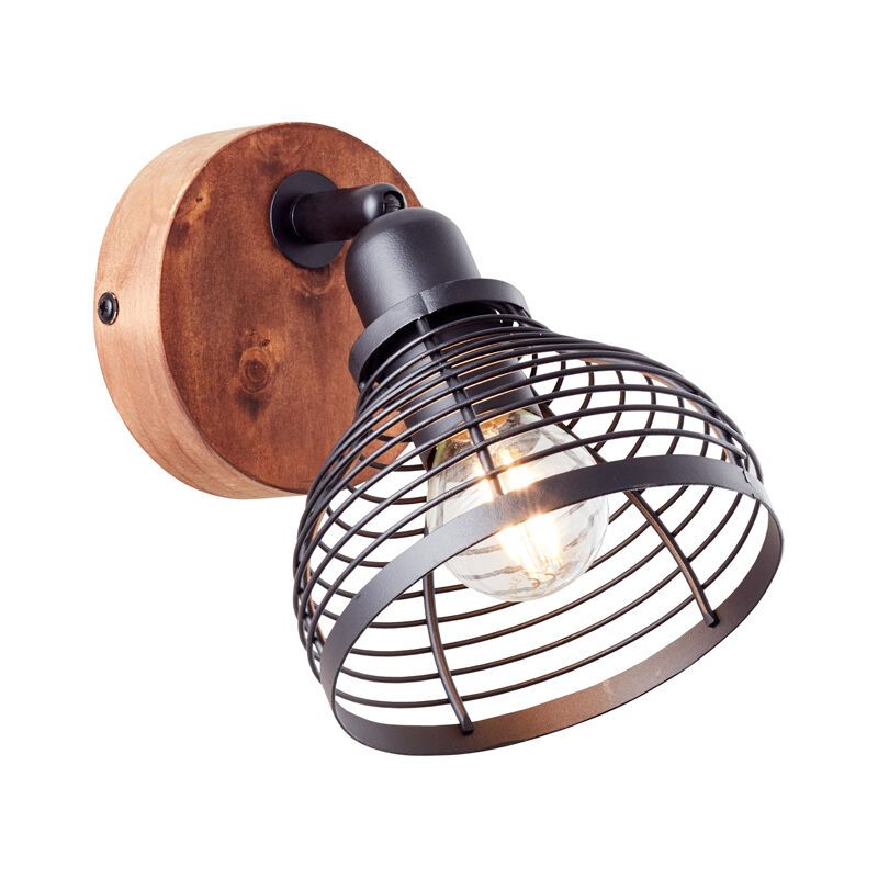 Wood wall spotlight brown, Willard Wood wall spotlight brown, Willard