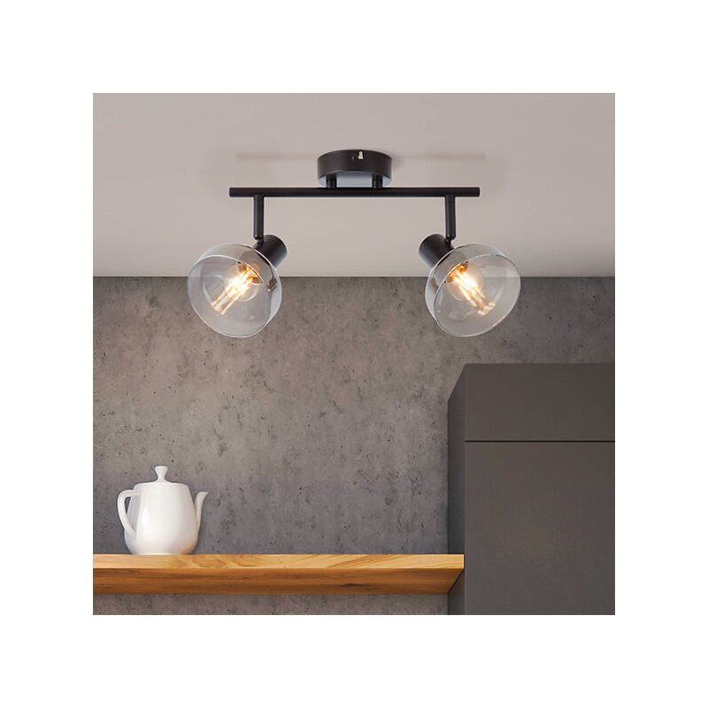Design ceiling spotlight black, Dimitry