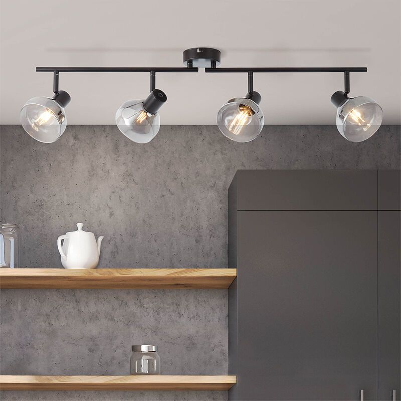 Design ceiling spotlight black, Dimitry