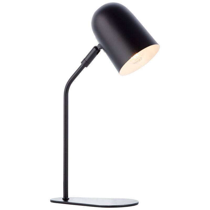 Modern table lamp black, Lukas, with switch