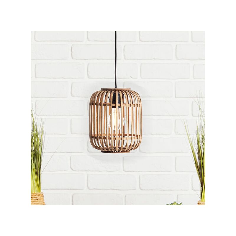 Wood pendant light brown, Brain