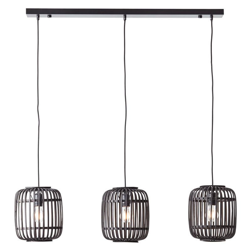 Wood pendant light black, Brain