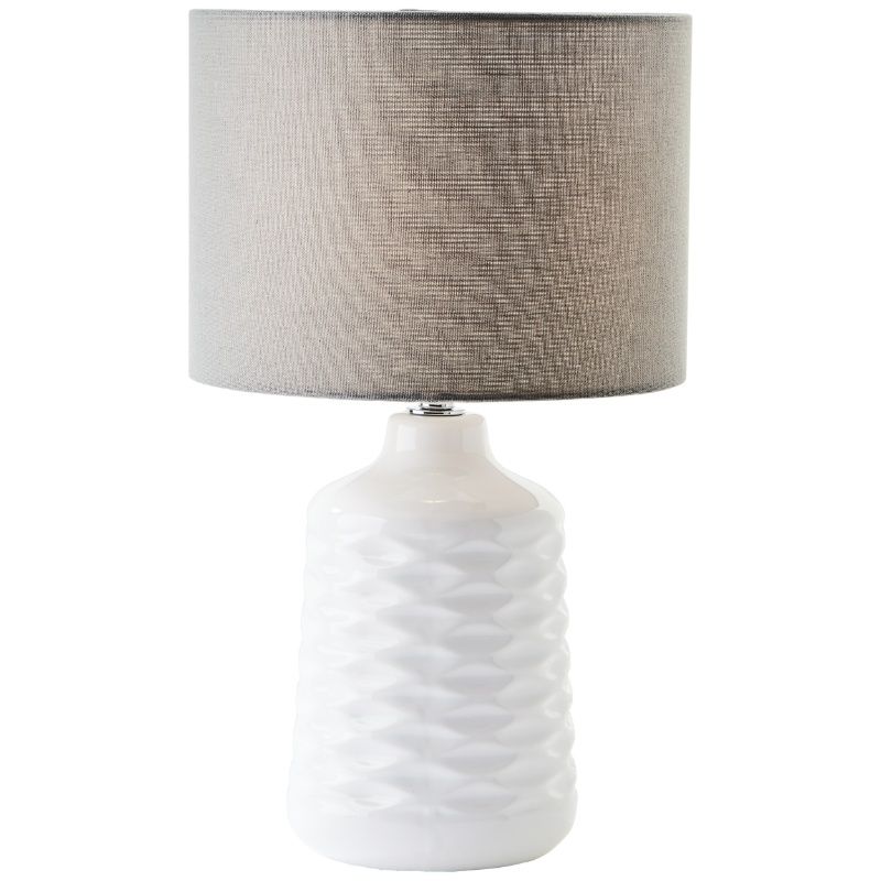 Retro table lamp white, Roelf, with switch