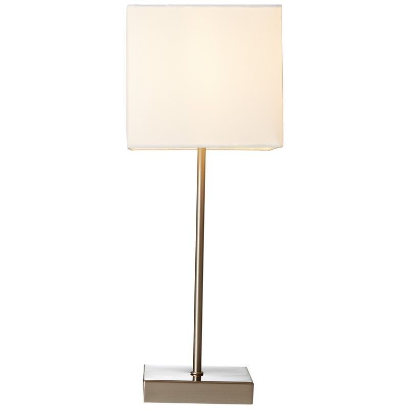 Fabric table lamp chrome, Marinda, with switch Fabric table lamp chrome, Marinda, with switch