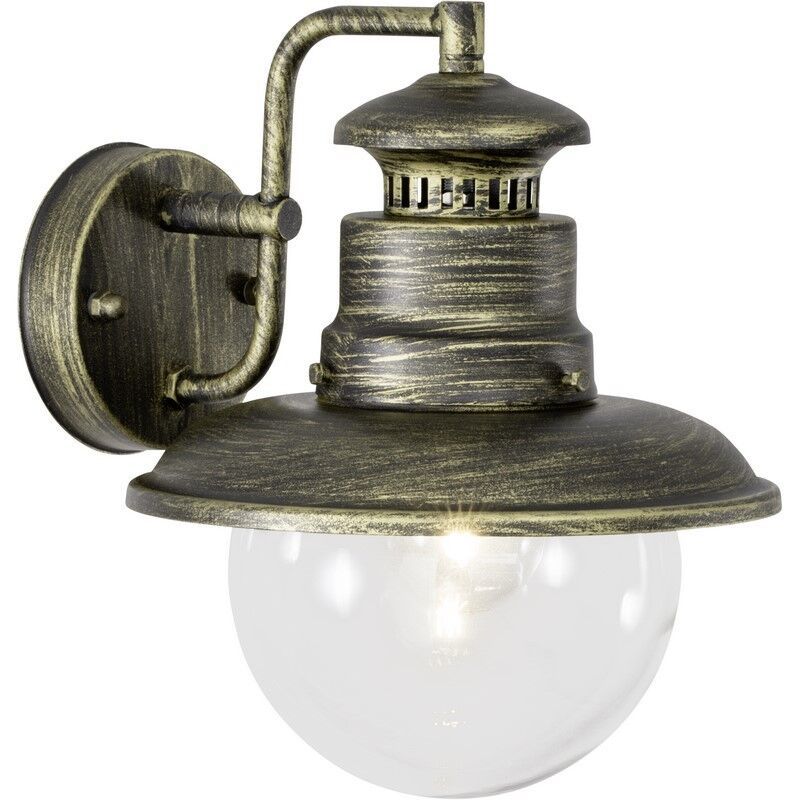 Rustic outdoor light gold, Jaelin, IP44