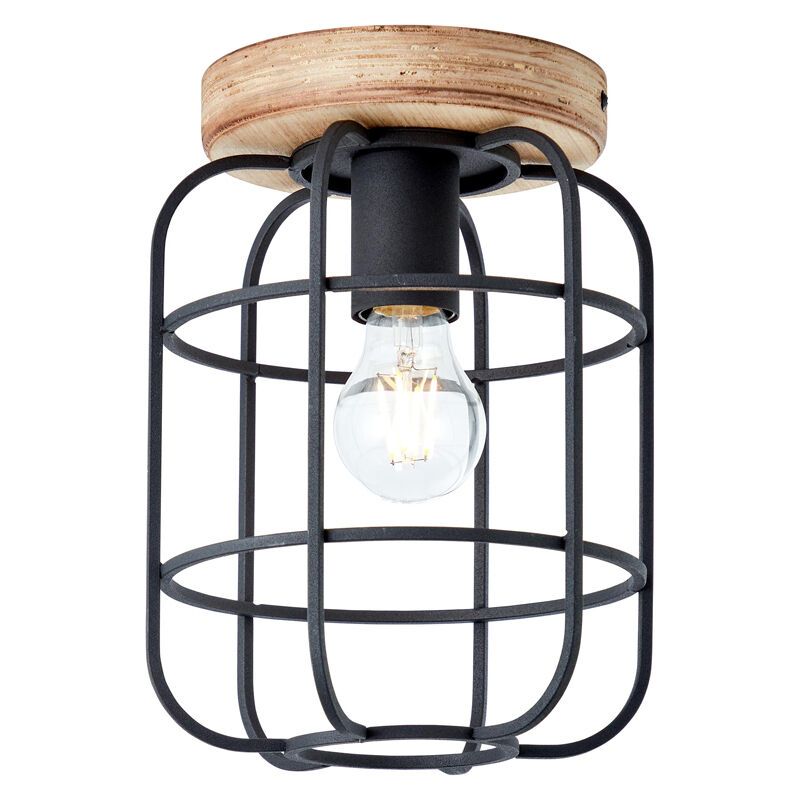 Wood ceiling light black, Taede