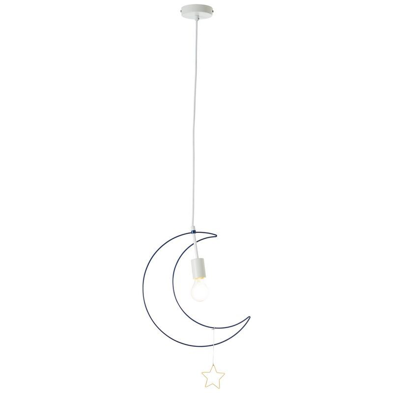 Metal kids pendant light blue, Razia