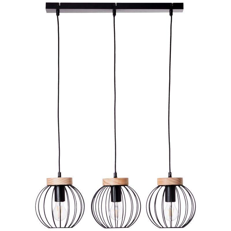 Wood pendant light black, Donato Wood pendant light black, Donato