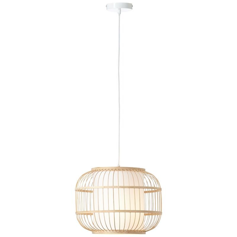 Rustic pendant light wood, Hans