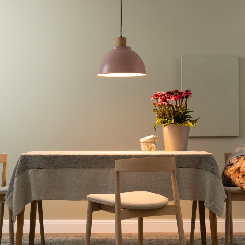 Rustic pendant light pink, Thalina