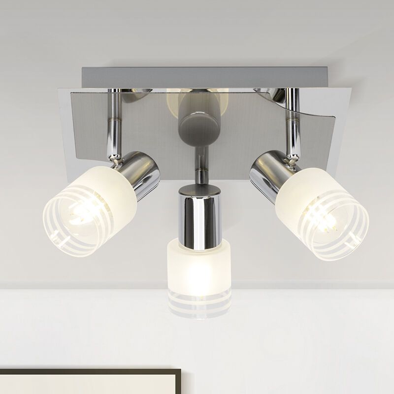 Metal ceiling spotlight chrome, Blake, 28W, 2700K LED