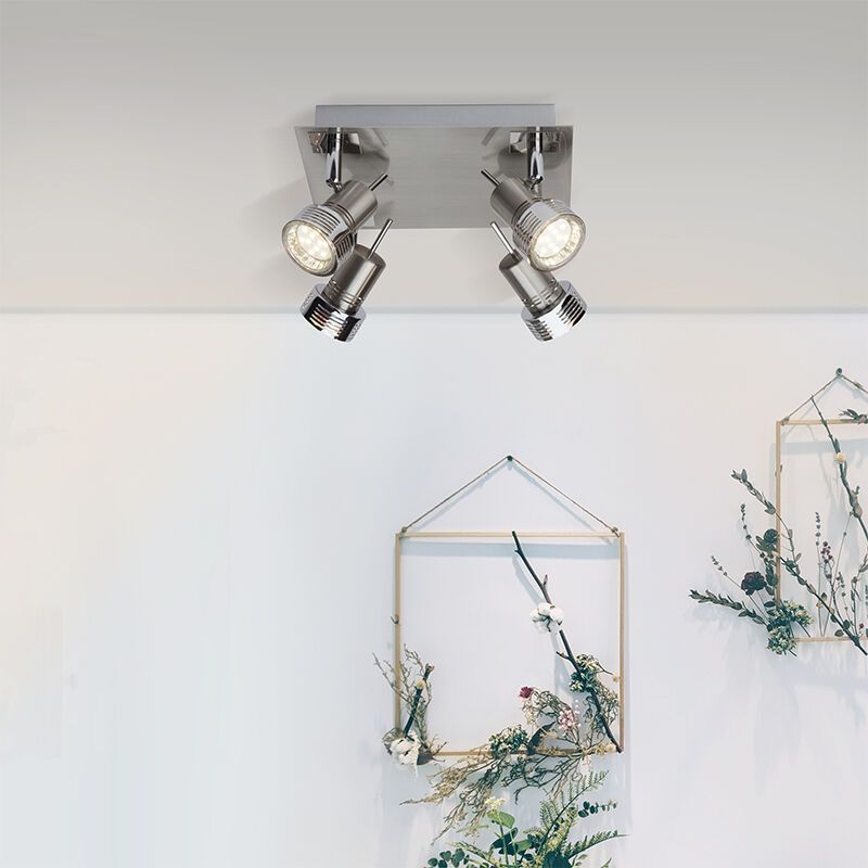 Modern ceiling spotlight chrome, Haven