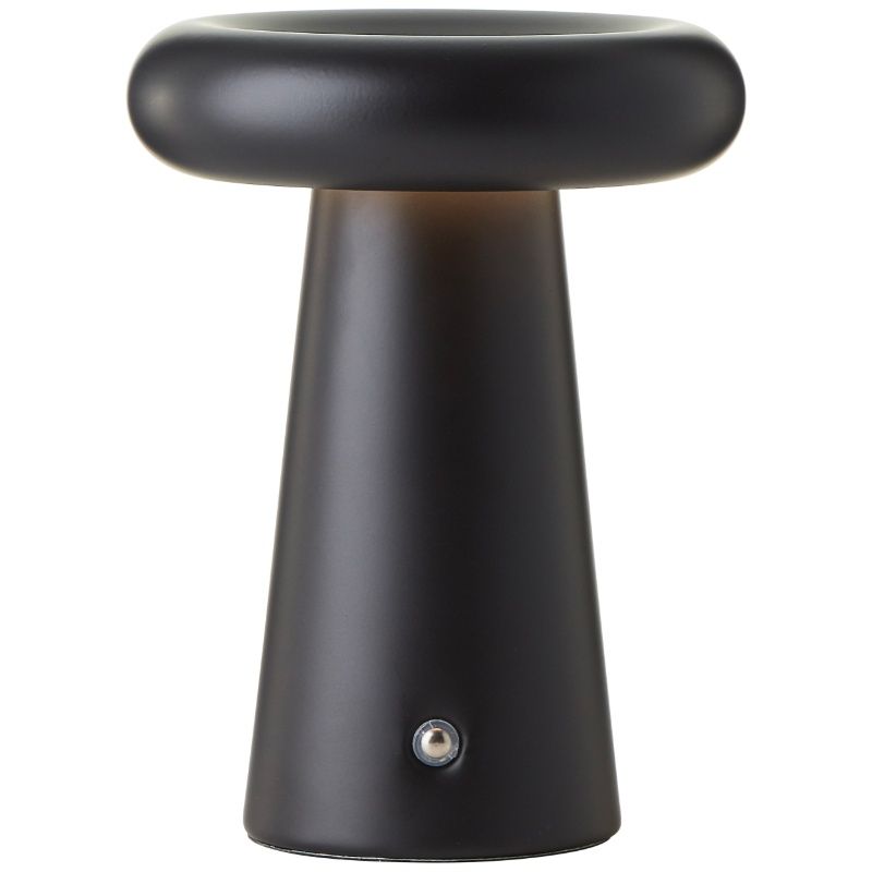 Modern rechargeable outdoor table lamp black, Stig, 3W, 3000K LED, IP44, 3-step dimmable