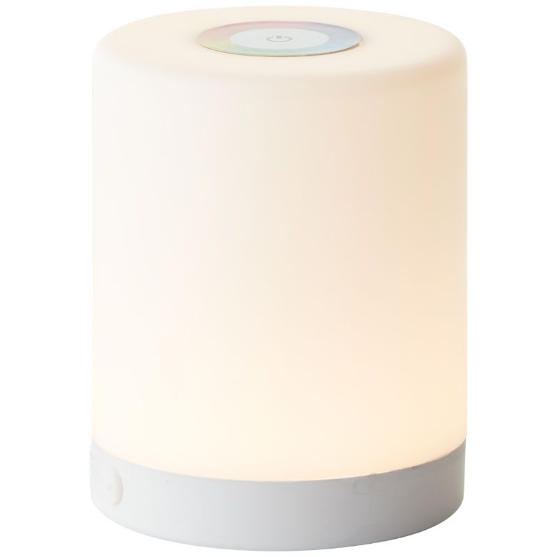 Modern outdoor table lamp white, Maezon, 1W, RGBW LED, IP44, with touch dimmer