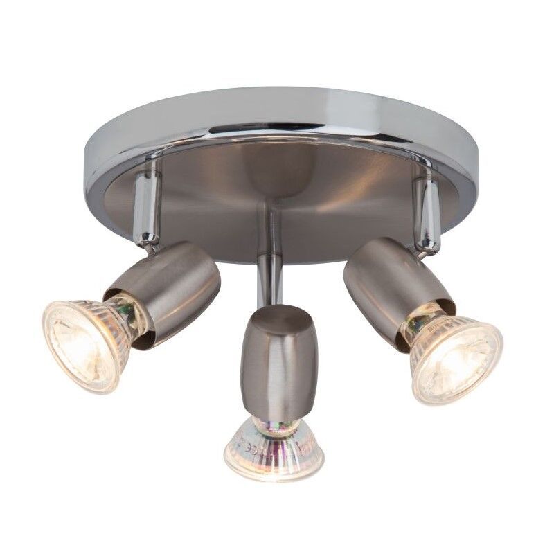 Metal ceiling spotlight chrome, Wietse, 7W, 3000K LED