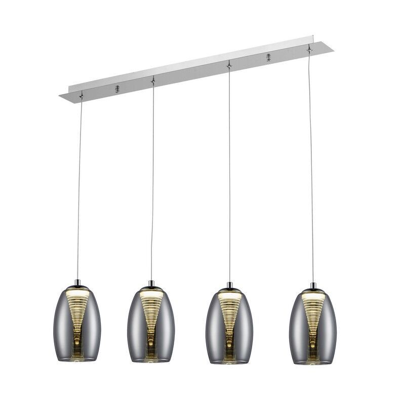 Modern pendant light chrome, Aliyah, 5W, 3000K LED