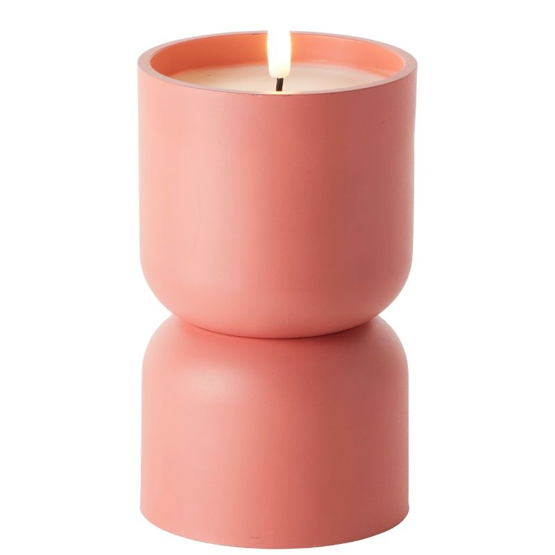 Pink outdoor candle lamp, Zaki, 2700K LED, IP44 Pink outdoor candle lamp, Zaki, 2700K LED, IP44