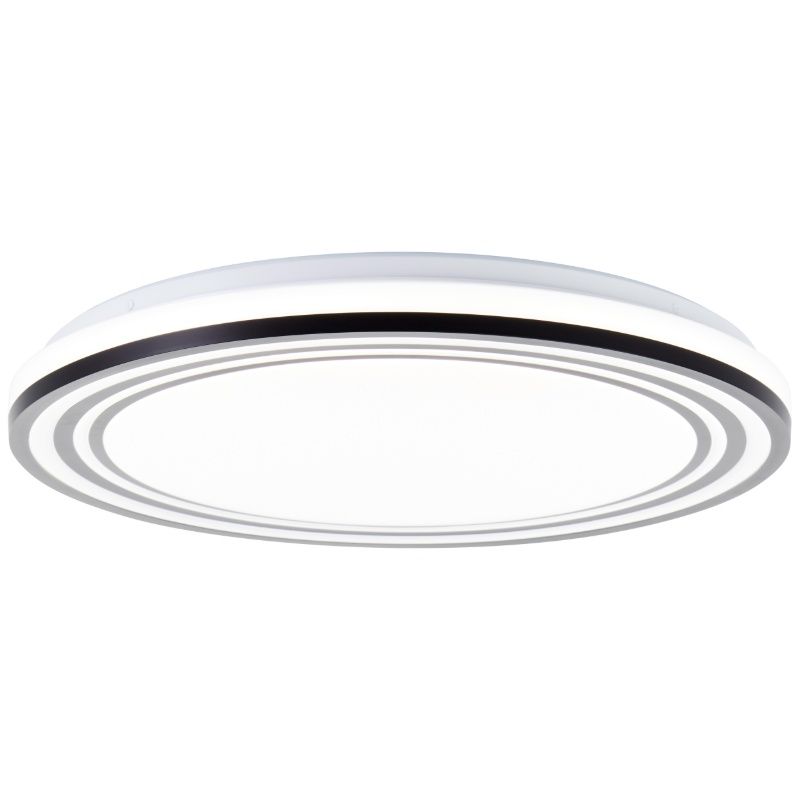Modern ceiling light black, Merlijn, 36W, white switch LED, with remote control